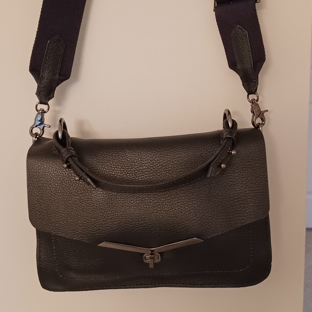 Botkier Valentina Black Leather Satchel